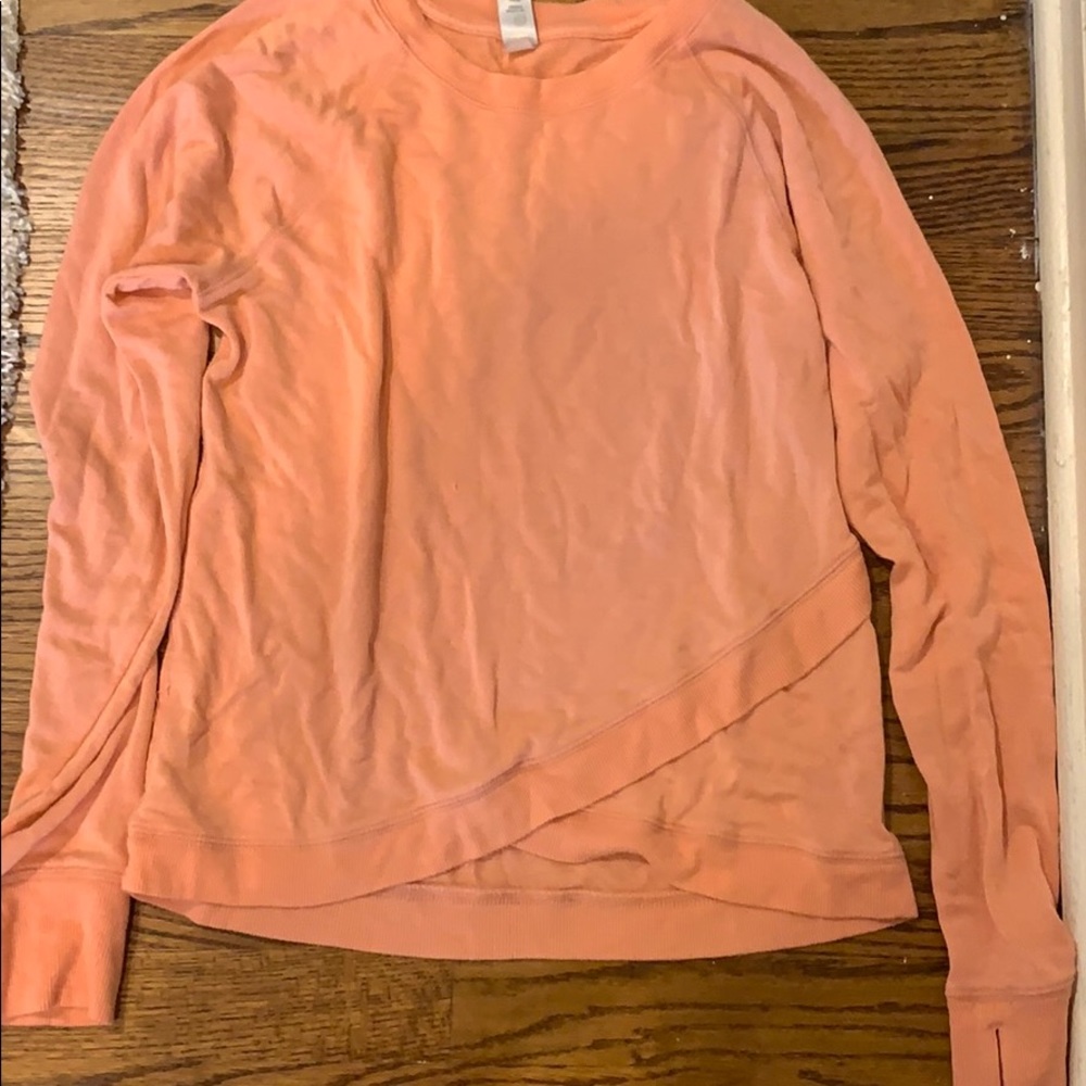 Athleta Girl salmon colored longsleeve